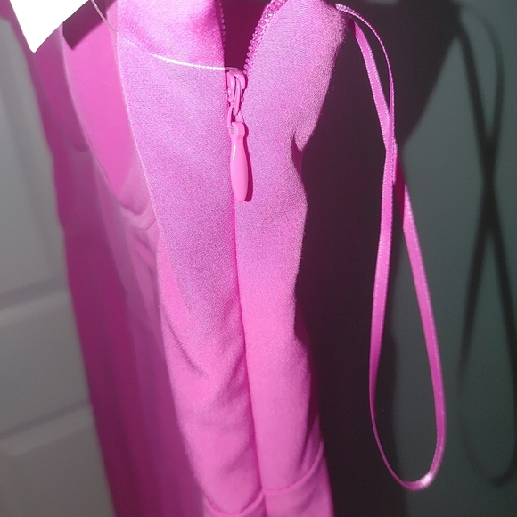 French Connection Elegant Pink Strapless Dress Size Large - Picture 7 of 8
